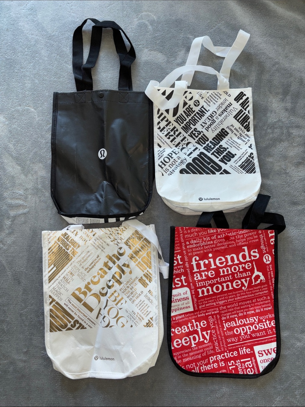 lululemon small shopping bag tote bundle